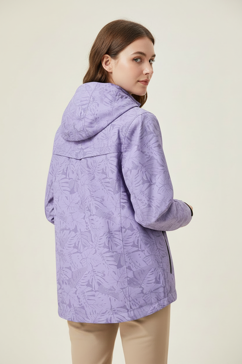 Regenjas met capuchon en mooie patronen