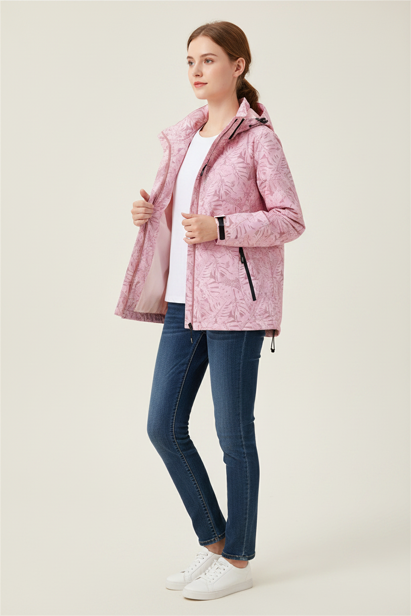 Regenjas met capuchon en mooie patronen