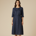 Zuri - Midikleid mit hoher, elastischer Taille