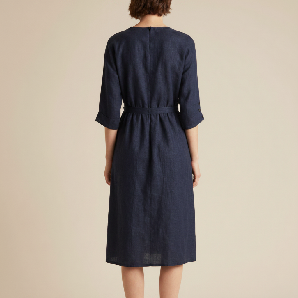 Zuri - Midikleid mit hoher, elastischer Taille