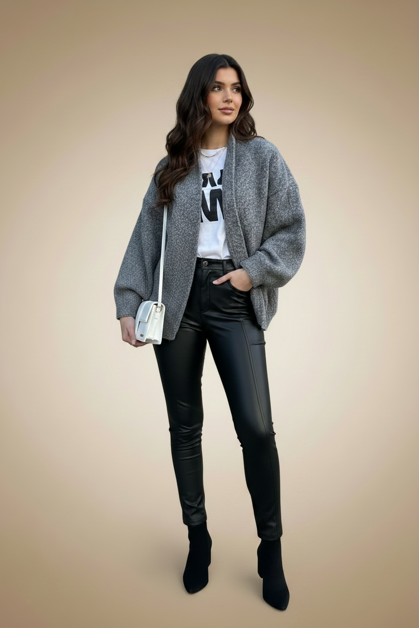 Gezellig oversized jasje met grote zakken