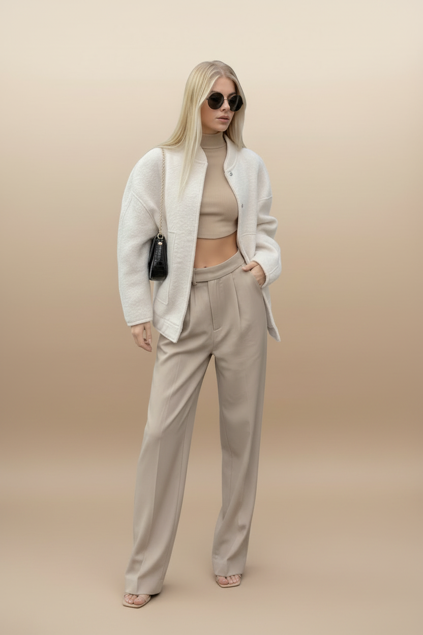 Gezellig oversized jasje met grote zakken