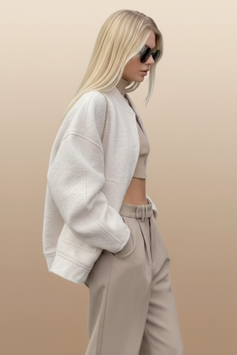 Gezellig oversized jasje met grote zakken