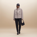 Wijdvallende trenchcoat met dubbele knoopsluiting