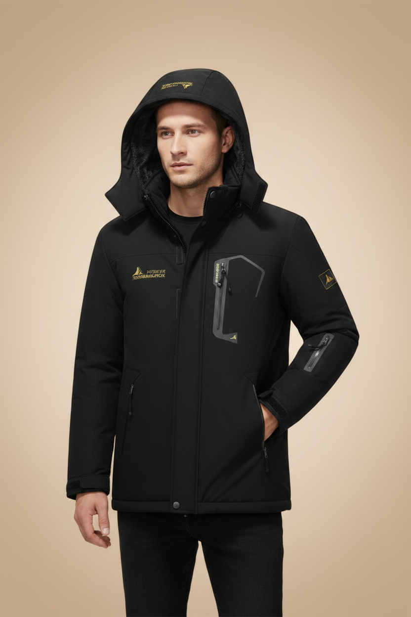 Regenbestendig jack met warme voering