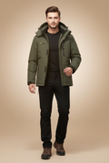 Regenbestendig jack met warme voering