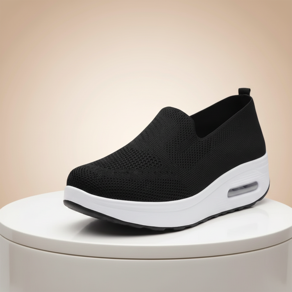 Comfortabele, lichte sneaker met een verhoogde luchtkussenzool