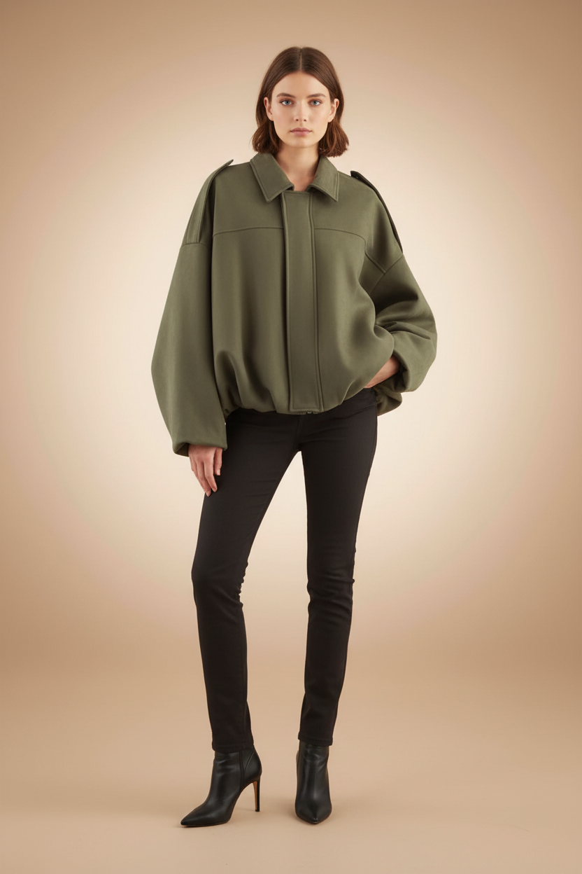 Oversized bomberjack voor een nonchalante look