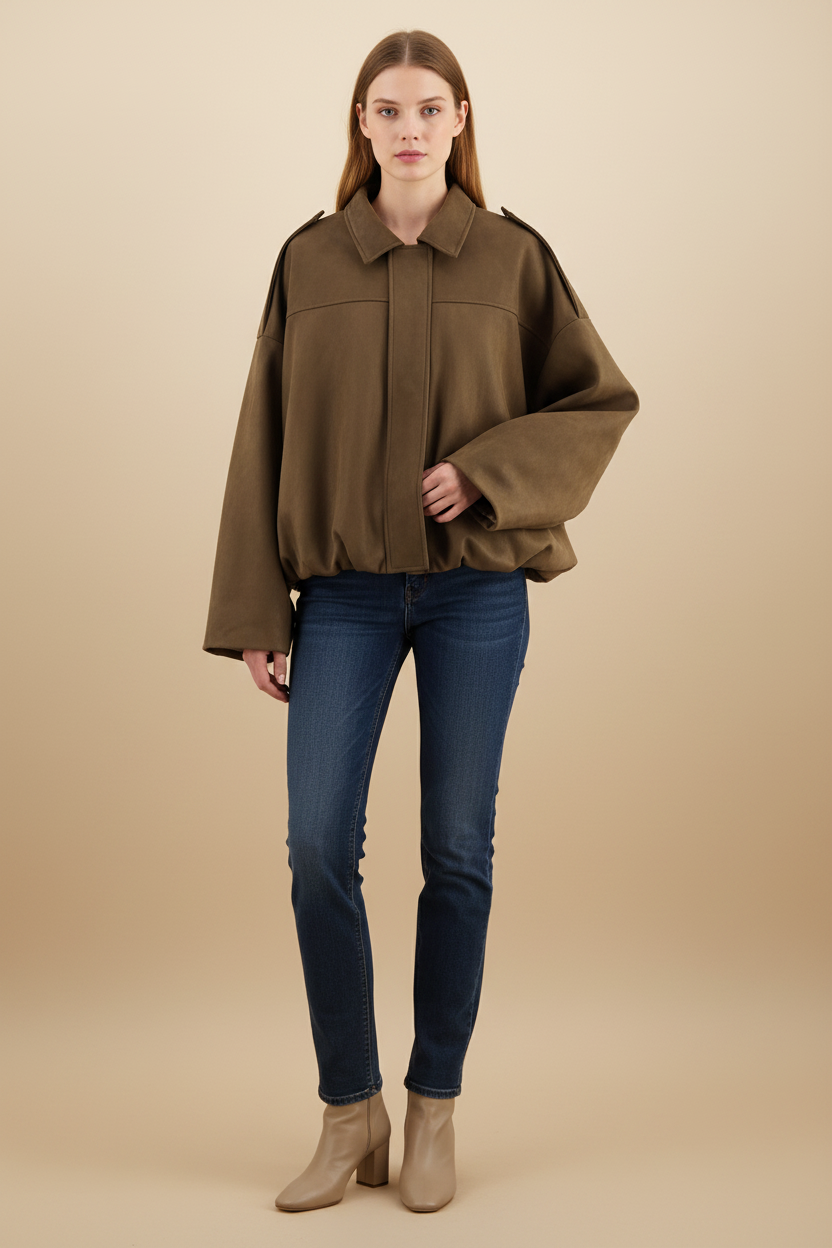 Oversized bomberjack voor een nonchalante look
