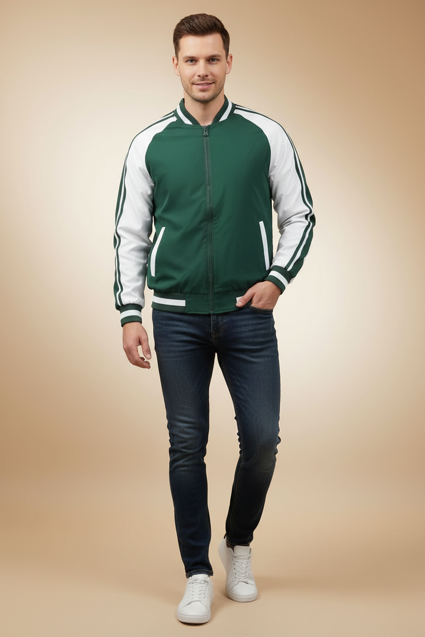 Tweekleurig sportjack met een modern ontwerp