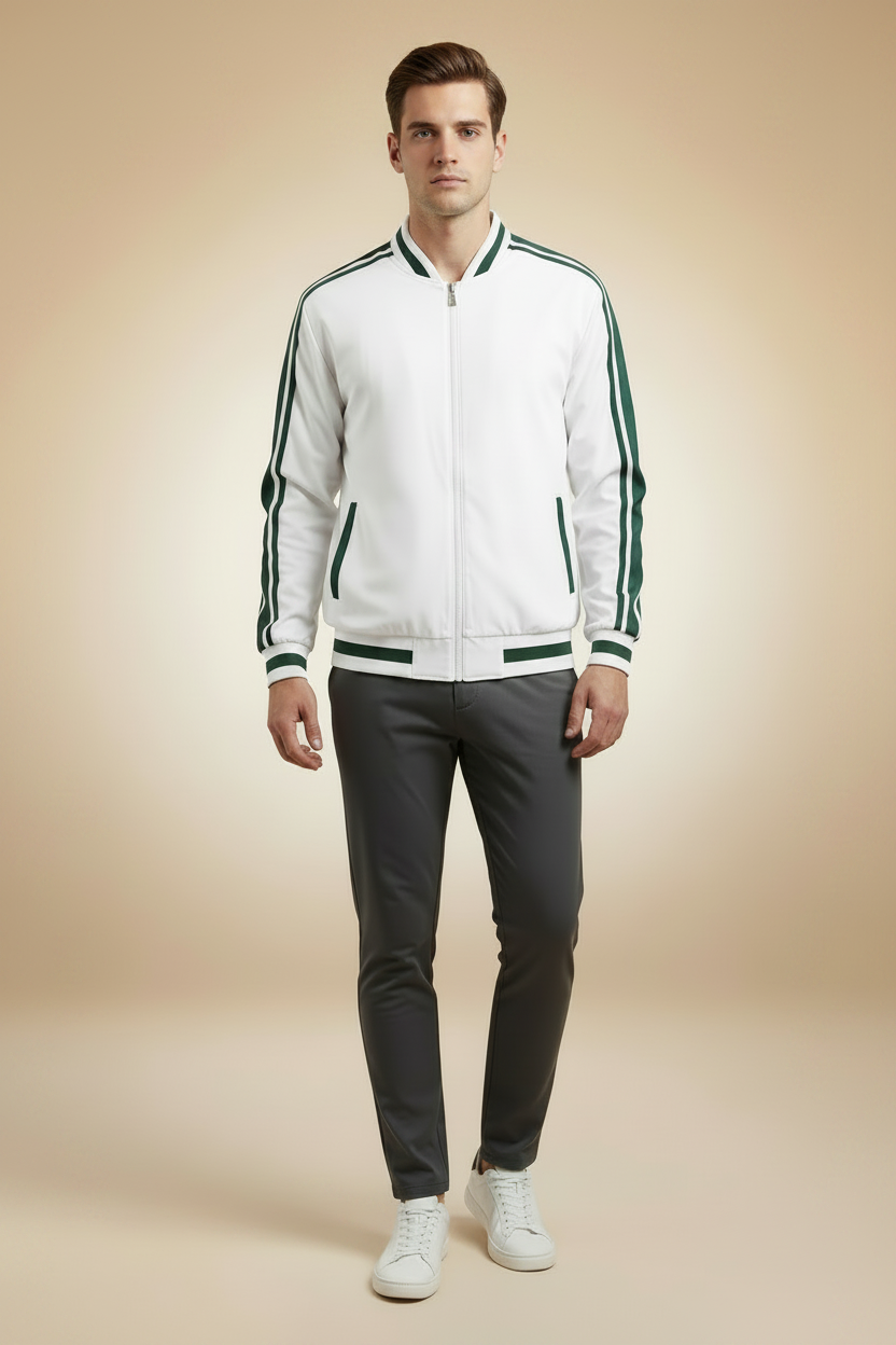 Tweekleurig sportjack met een modern ontwerp
