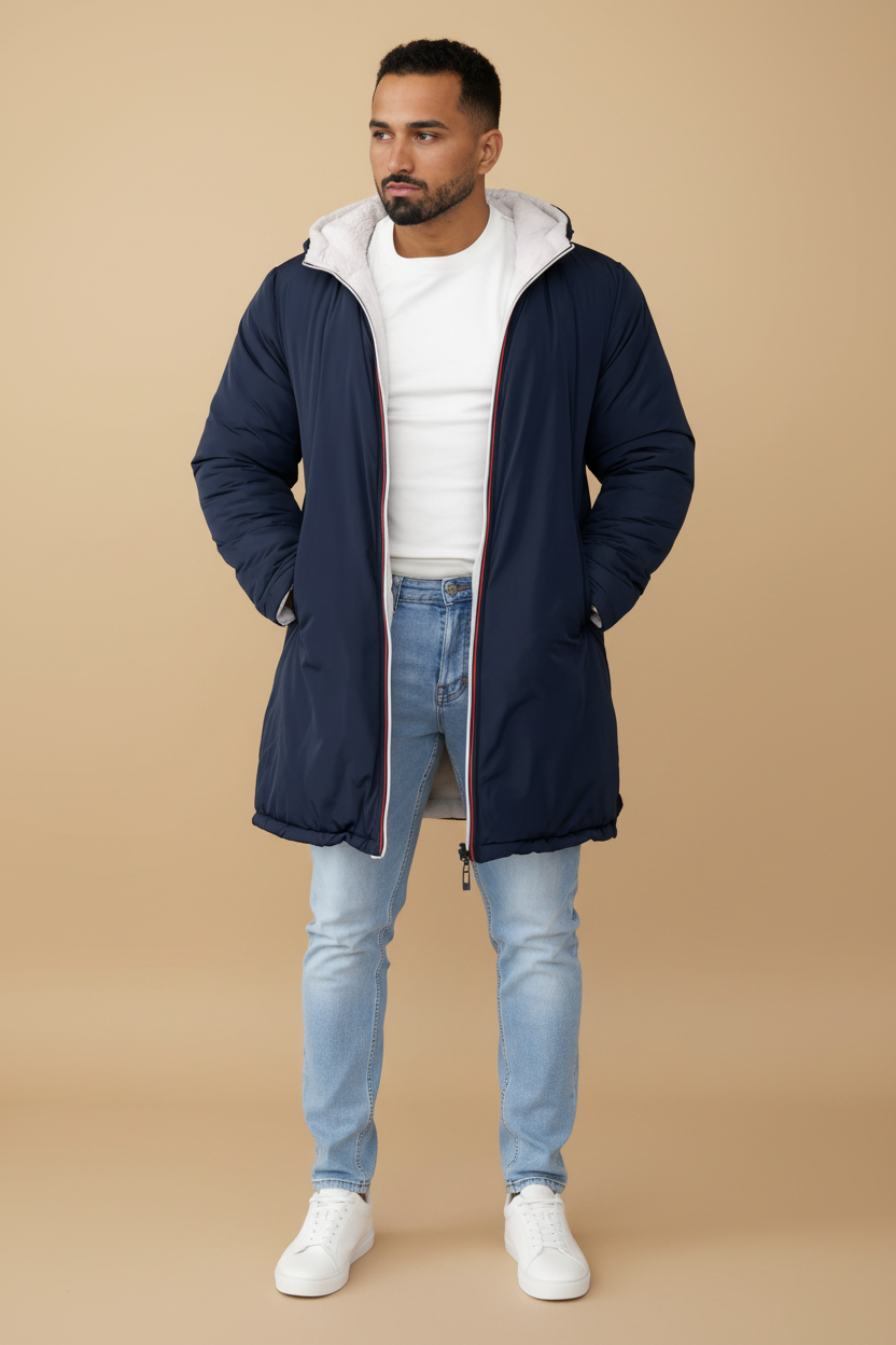 Bijzondere parka met capuchon voor koude dagen