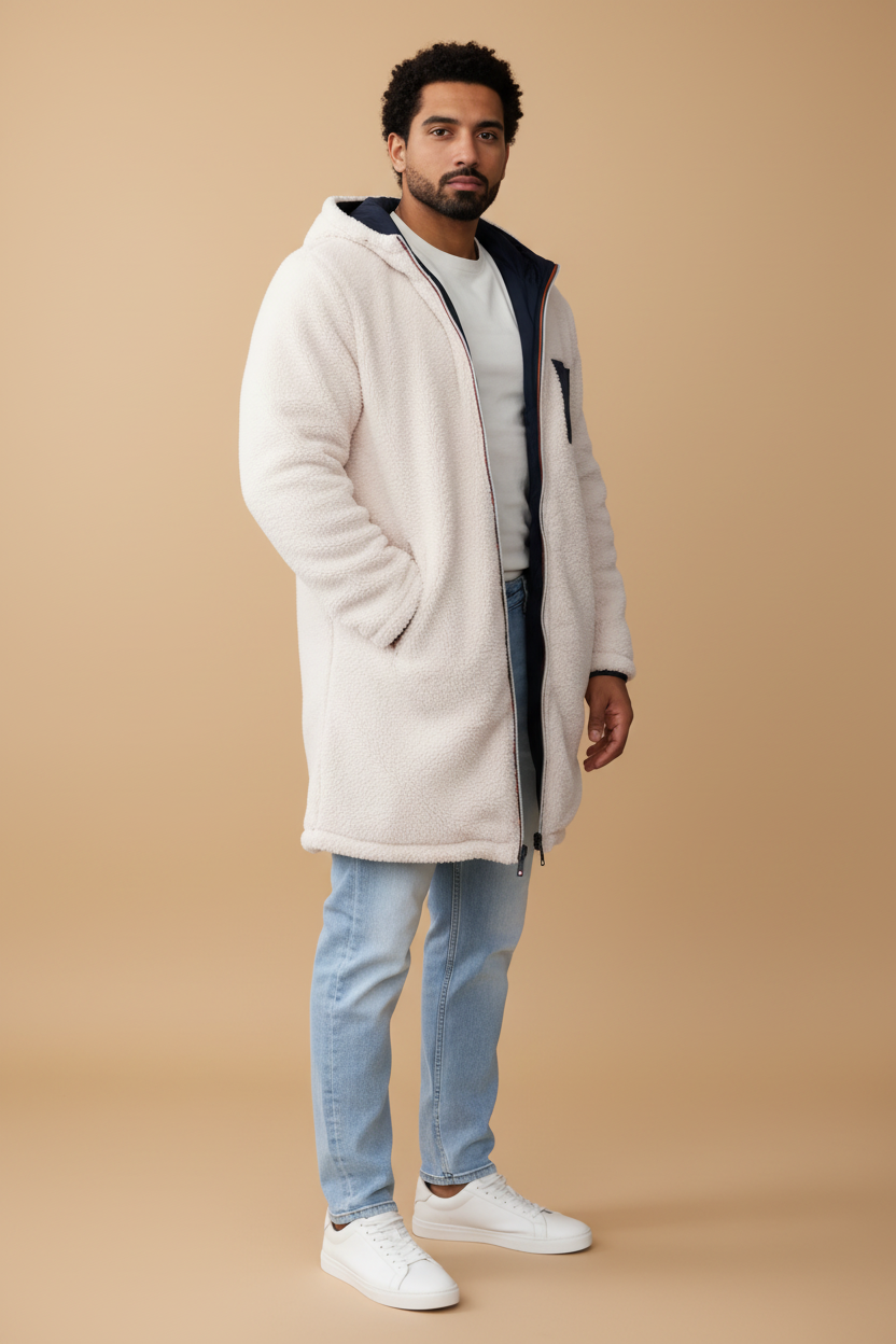 Bijzondere parka met capuchon voor koude dagen