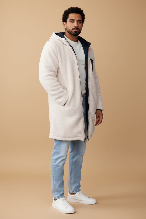 Bijzondere parka met capuchon voor koude dagen