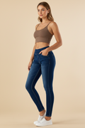Strakke jeans met hoge taille en elastische tailleband