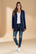 Lang vest met V-hals