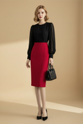 Modieuze midirok met hoge taille voor alle gelegenheden