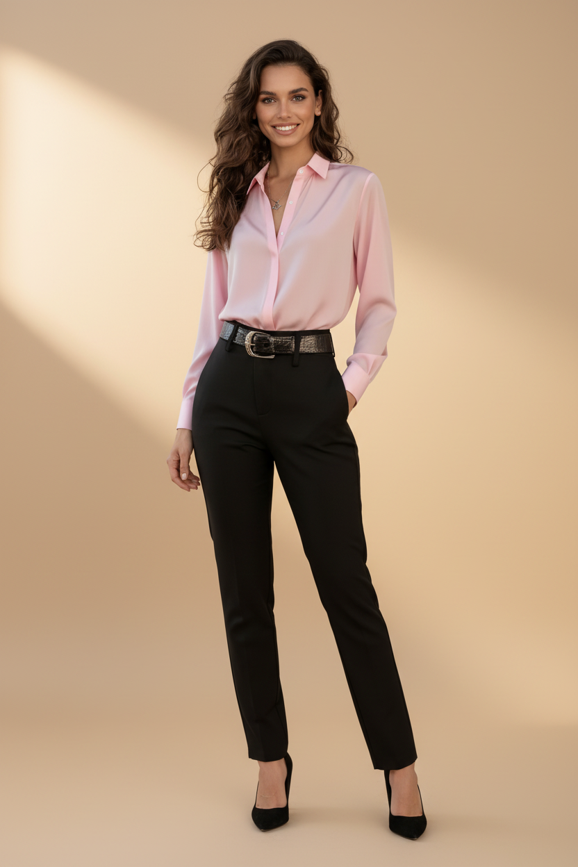 Klassieke blouse in minimalistische stijl