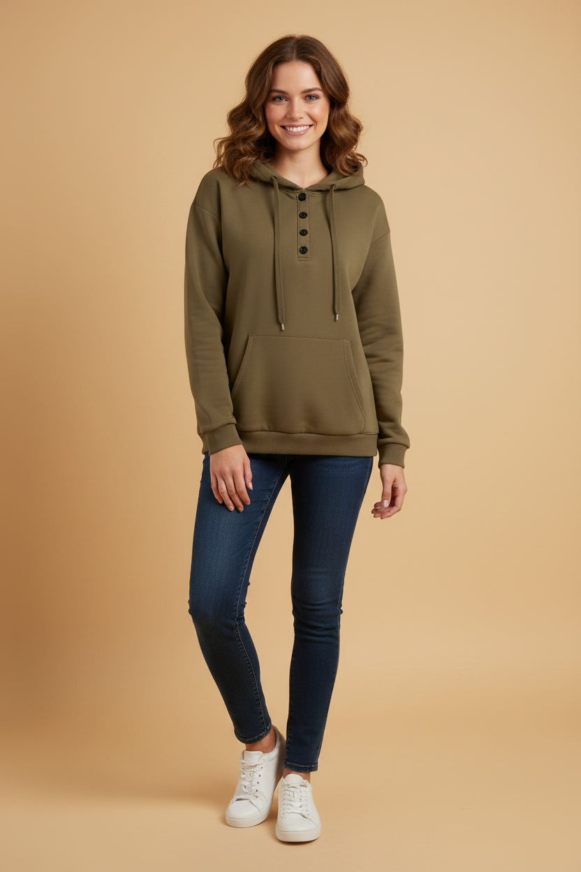 Gezellige hoodie met kangoeroezak