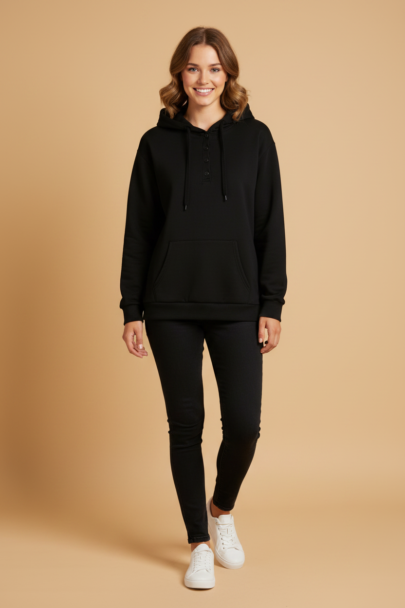 Gezellige hoodie met kangoeroezak