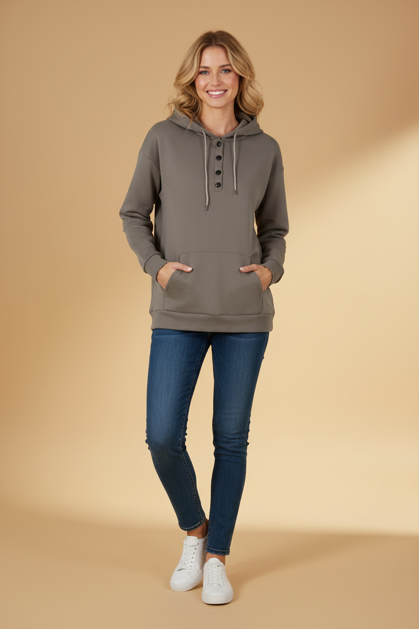 Gezellige hoodie met kangoeroezak