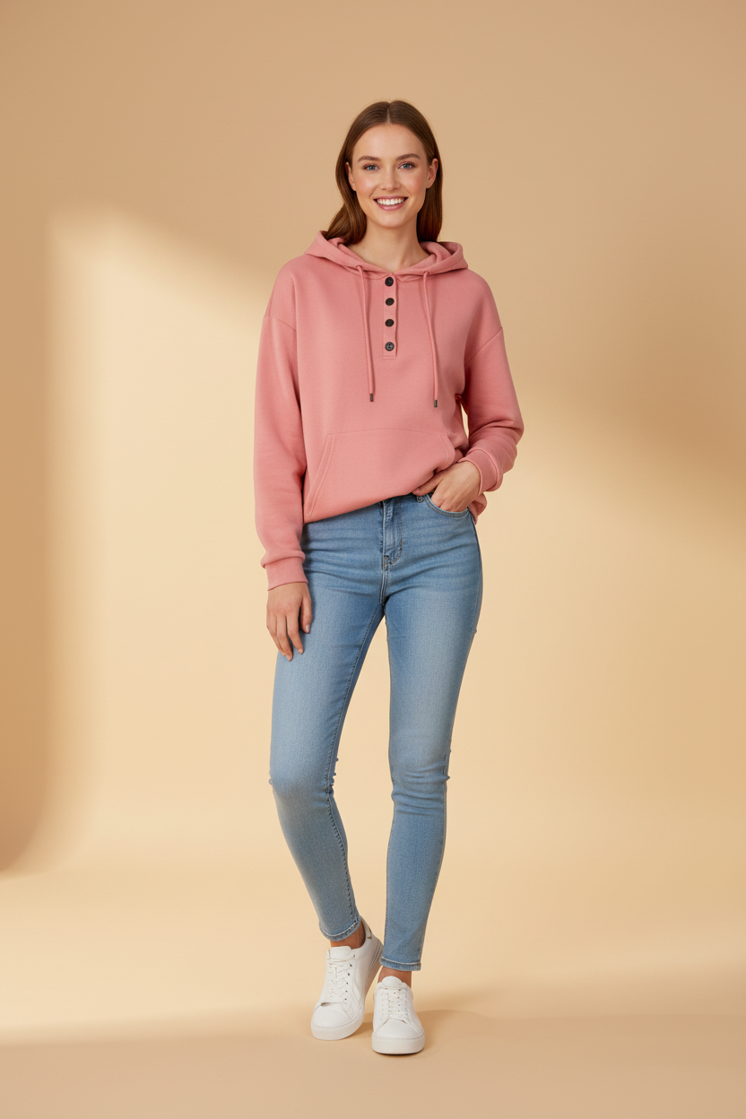 Gezellige hoodie met kangoeroezak