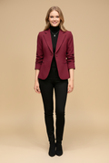 Licht getailleerde, elegante blazer met een mooie knoop