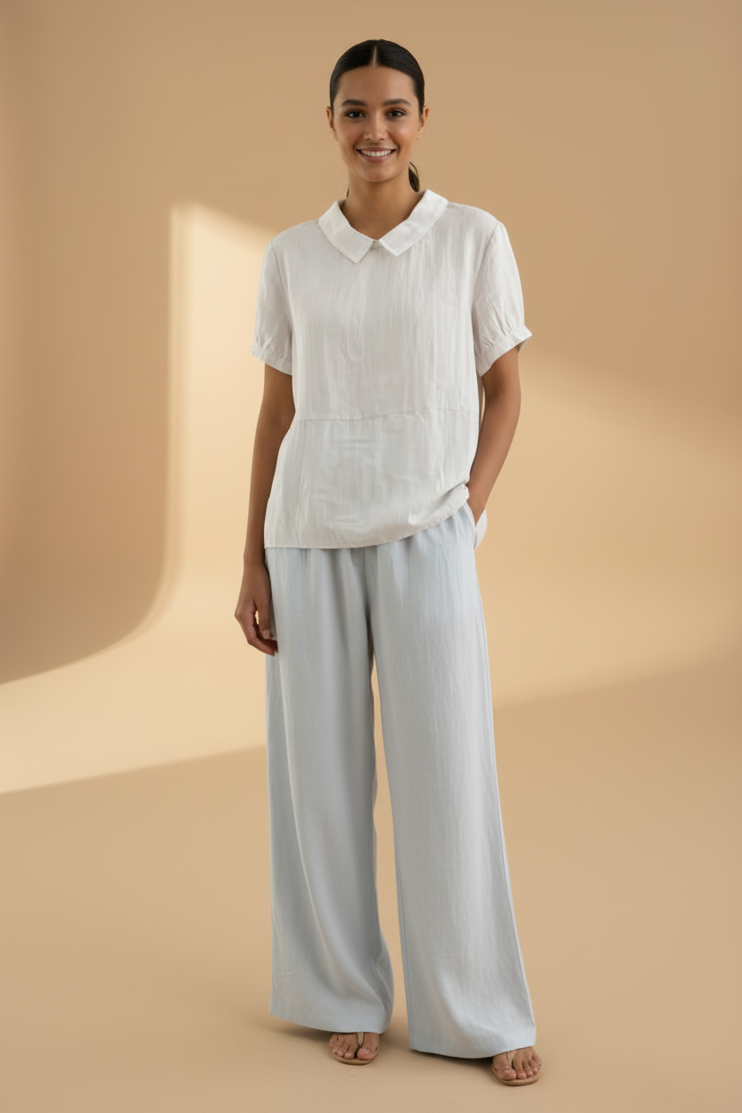 Effen blouse in minimalistische stijl