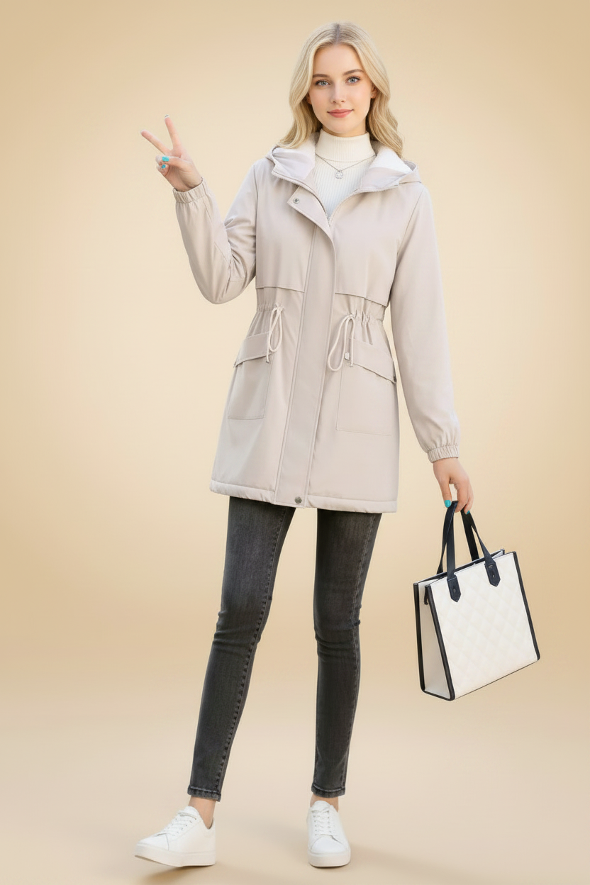 Creatieve, halflange parka voor alle gelegenheden